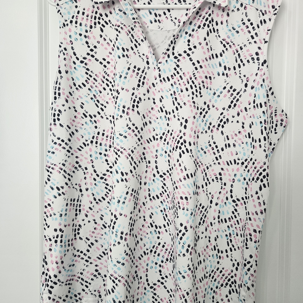 Women's Sleeveless Golf Top - Multicolor